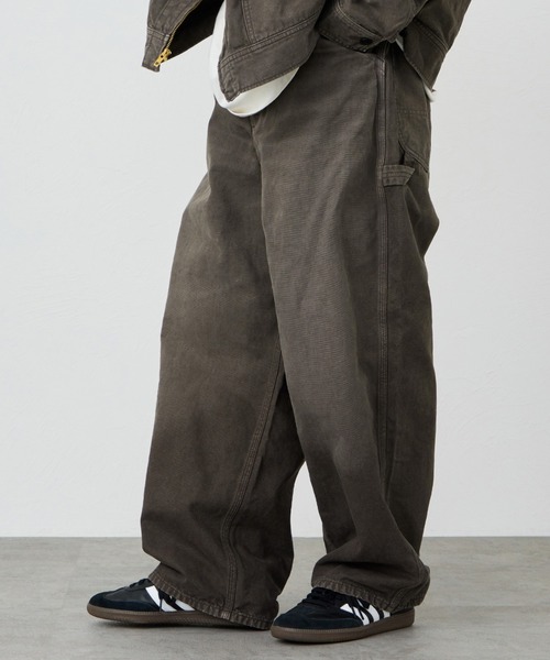 Lee(リー)の「Lee/リー SUPERSIZED ビッグシルエットペインターデニムパンツ/DUNGAREES セットアップ対応(デニムパンツ・メンズ・ブラウン/チャコール・SMALL/LARGE/MEDIUM)」の5枚目の写真