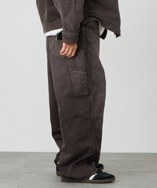 Lee(リー)の「Lee/リー SUPERSIZED ビッグシルエットペインターデニムパンツ/DUNGAREES セットアップ対応(デニムパンツ・メンズ・ブラウン/チャコール・SMALL/LARGE/MEDIUM)」の6枚目の写真