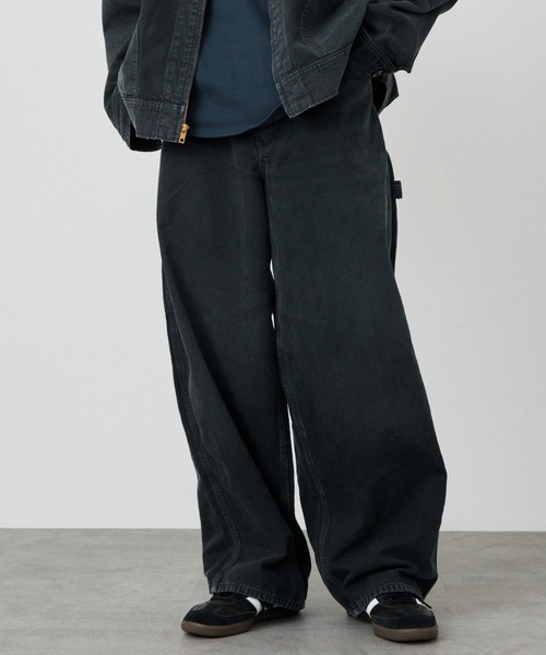 Lee(リー)の「Lee/リー SUPERSIZED ビッグシルエットペインターデニムパンツ/DUNGAREES セットアップ対応(デニムパンツ・メンズ・ブラウン/チャコール・SMALL/LARGE/MEDIUM)」の12枚目の写真