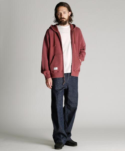 Schott(ショット)の「Schott/ショット/ASING ZIP HOODED SWEAT/エイジング ジップ パーカー(パーカー・メンズ・ブラウン/ブラック・2XL/XL/L/M)」の10枚目の写真