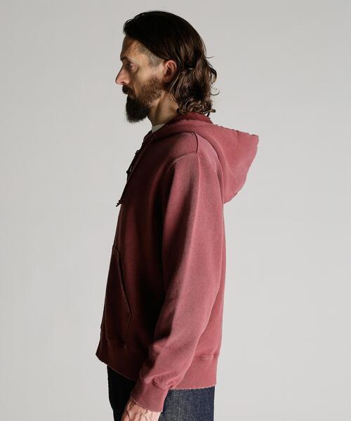 Schott(ショット)の「Schott/ショット/ASING ZIP HOODED SWEAT/エイジング ジップ パーカー(パーカー・メンズ・ブラウン/ブラック・2XL/XL/L/M)」の11枚目の写真