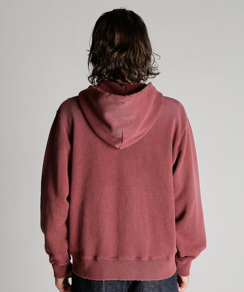 Schott(ショット)の「Schott/ショット/ASING ZIP HOODED SWEAT/エイジング ジップ パーカー(パーカー・メンズ・ブラウン/ブラック・2XL/XL/L/M)」の12枚目の写真