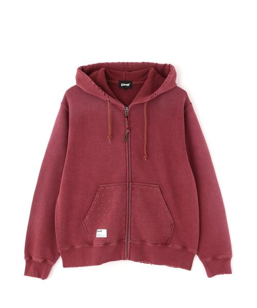 Schott(ショット)の「Schott/ショット/ASING ZIP HOODED SWEAT/エイジング ジップ パーカー(パーカー・メンズ・ブラウン/ブラック・2XL/XL/L/M)」の17枚目の写真