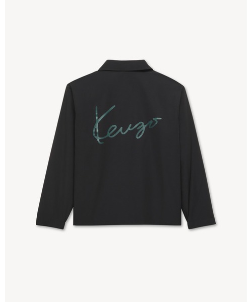 KENZO(ケンゾー)の「'KENZO Signature' ライト コーチ ジャケット イン コットン ナイロン(ブルゾン・メンズ・ブラック系その他・SMALL/MEDIUM/LARGE)」の7枚目の写真