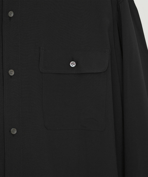 VICTIM(ヴィクティム)の「VICTIM ヴィクティム / RAYON SILK SHIRT プラットエアーインレーヨンシルクライクシャツ / VTM-26-S-002(シャツ/ブラウス・メンズ・ブラック/ラベンダー/ホワイト・1/2)」の10枚目の写真