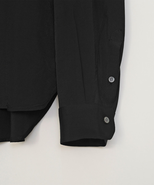VICTIM(ヴィクティム)の「VICTIM ヴィクティム / RAYON SILK SHIRT プラットエアーインレーヨンシルクライクシャツ / VTM-26-S-002(シャツ/ブラウス・メンズ・ブラック/ラベンダー/ホワイト・1/2)」の11枚目の写真