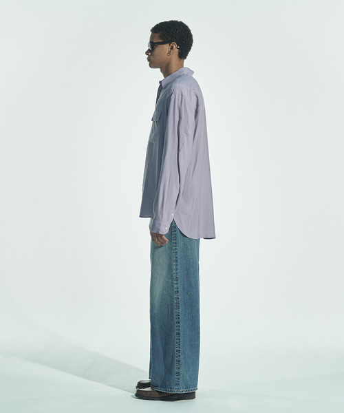 VICTIM(ヴィクティム)の「VICTIM ヴィクティム / RAYON SILK SHIRT プラットエアーインレーヨンシルクライクシャツ / VTM-26-S-002(シャツ/ブラウス・メンズ・ブラック/ラベンダー/ホワイト・1/2)」の17枚目の写真