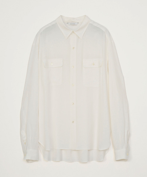 VICTIM(ヴィクティム)の「VICTIM ヴィクティム / RAYON SILK SHIRT プラットエアーインレーヨンシルクライクシャツ / VTM-26-S-002(シャツ/ブラウス・メンズ・ブラック/ラベンダー/ホワイト・1/2)」の15枚目の写真