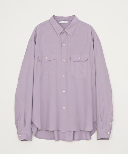 VICTIM(ヴィクティム)の「VICTIM ヴィクティム / RAYON SILK SHIRT プラットエアーインレーヨンシルクライクシャツ / VTM-26-S-002(シャツ/ブラウス・メンズ・ブラック/ラベンダー/ホワイト・1/2)」の16枚目の写真
