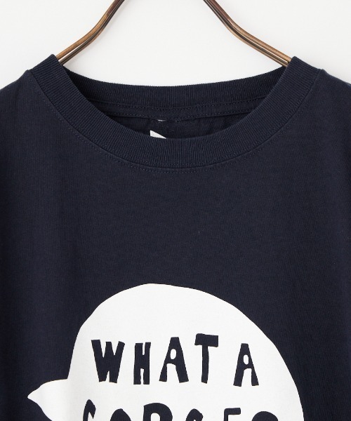 FUNG（ファング）の「[FUNG/ファング] GORGEOUS SB カットオフ プリントTシャツ（Tシャツ/カットソー・レディース・ホワイト/ネイビー・M）」の4枚目の写真