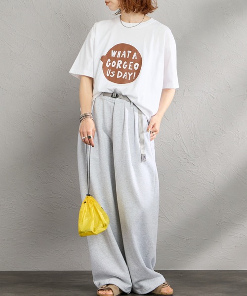 FUNG（ファング）の「[FUNG/ファング] GORGEOUS SB カットオフ プリントTシャツ（Tシャツ/カットソー・レディース・ホワイト/ネイビー・M）」の9枚目の写真