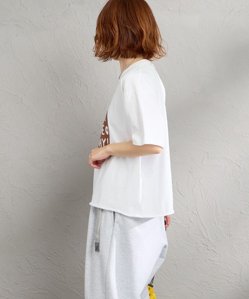 FUNG（ファング）の「[FUNG/ファング] GORGEOUS SB カットオフ プリントTシャツ（Tシャツ/カットソー・レディース・ホワイト/ネイビー・M）」の13枚目の写真