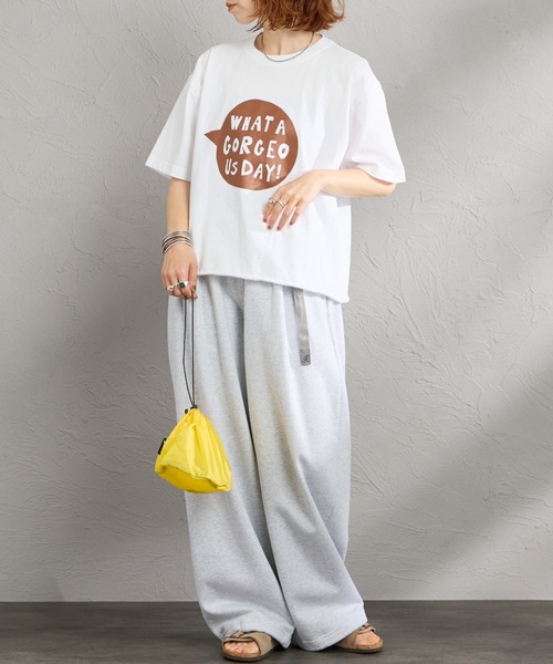 FUNG（ファング）の「[FUNG/ファング] GORGEOUS SB カットオフ プリントTシャツ（Tシャツ/カットソー・レディース・ホワイト/ネイビー・M）」の15枚目の写真