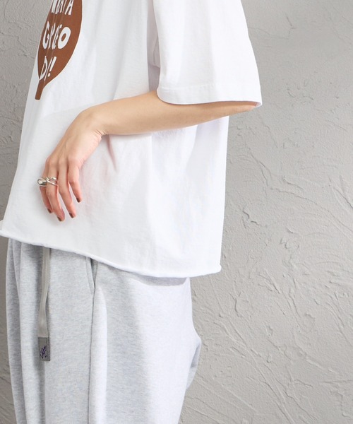 FUNG（ファング）の「[FUNG/ファング] GORGEOUS SB カットオフ プリントTシャツ（Tシャツ/カットソー・レディース・ホワイト/ネイビー・M）」の19枚目の写真