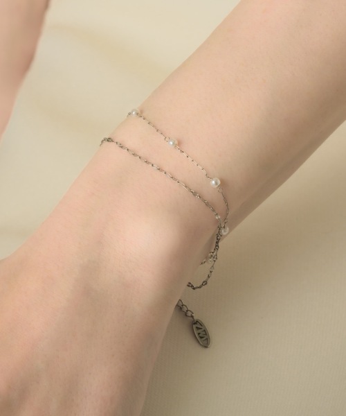 muku(ムク)の「BRACELET/PETITE PEARL(ブレスレット・レディース・シルバー/ゴールド・FREE)」の9枚目の写真