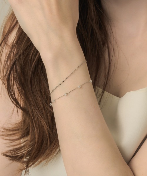 muku(ムク)の「BRACELET/PETITE PEARL(ブレスレット・レディース・シルバー/ゴールド・FREE)」の17枚目の写真