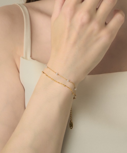 muku(ムク)の「BRACELET/PETITE PEARL(ブレスレット・レディース・シルバー/ゴールド・FREE)」の8枚目の写真