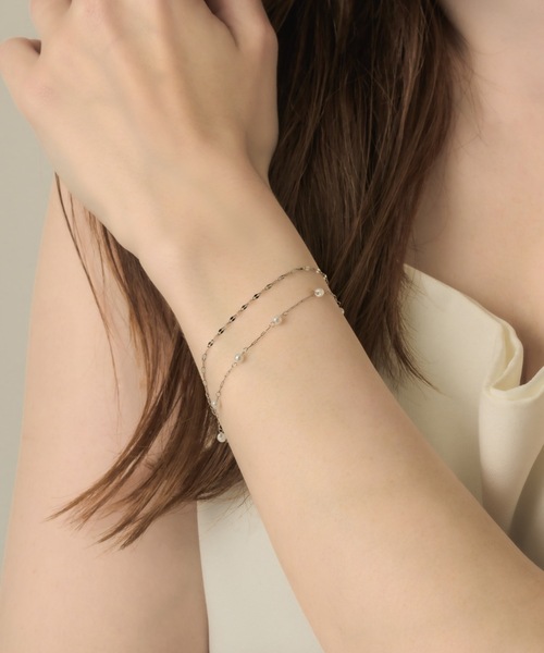 muku(ムク)の「BRACELET/PETITE PEARL(ブレスレット・レディース・シルバー/ゴールド・FREE)」の13枚目の写真
