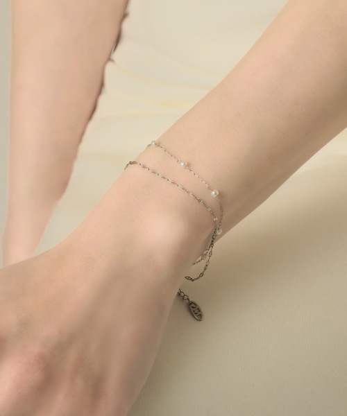 muku(ムク)の「BRACELET/PETITE PEARL(ブレスレット・レディース・シルバー/ゴールド・FREE)」の15枚目の写真