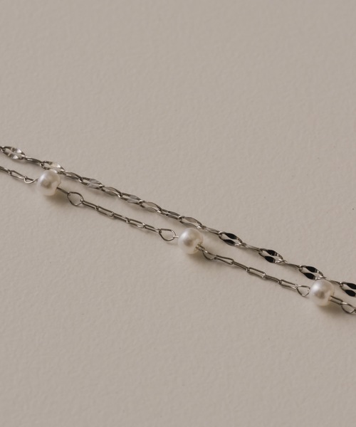 muku(ムク)の「BRACELET/PETITE PEARL(ブレスレット・レディース・シルバー/ゴールド・FREE)」の5枚目の写真