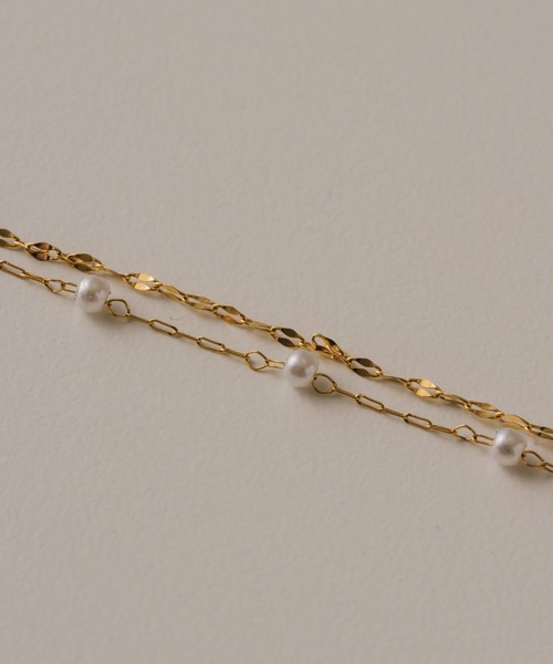 muku(ムク)の「BRACELET/PETITE PEARL(ブレスレット・レディース・シルバー/ゴールド・FREE)」の4枚目の写真