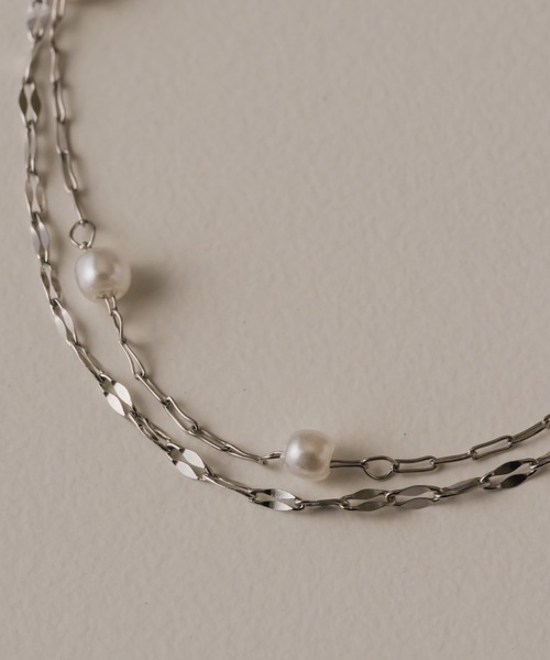 muku(ムク)の「BRACELET/PETITE PEARL(ブレスレット・レディース・シルバー/ゴールド・FREE)」の3枚目の写真