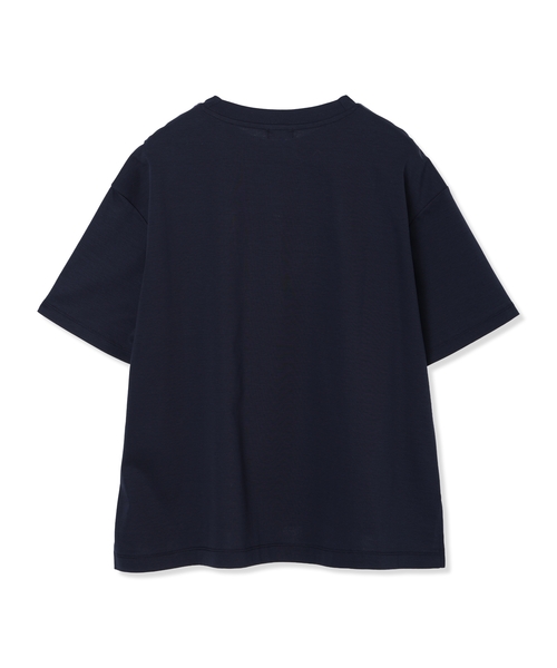 Petit Honfleur(プチオンフルール)の「【Liberty】リバティプリントロゴ刺しゅうTシャツ【オーガニックコットンブレンド・UVカット・接触冷感】(Tシャツ/カットソー・レディース・ホワイト/ネイビー・M/L)」の19枚目の写真