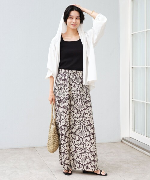 green label relaxing（グリーンレーベルリラクシング）の「［size SHORTあり］フード ギャザー シャツ  UVカット 通気性 吸水速乾（シャツ/ブラウス・レディース・オフホワイト/ダークブラウン/ベージュ・SHORT/FREE）」の7枚目の写真