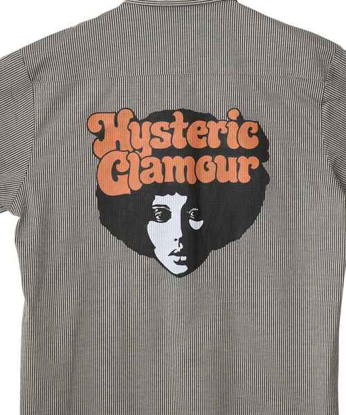 HYSTERIC GLAMOUR(ヒステリックグラマー)の「AFRO GIRL エンジニアシャツ(ポロシャツ・メンズ・ネイビー/ピンク/ホワイト・X-LARGE/LARGE/MEDIUM/SMALL)」の6枚目の写真