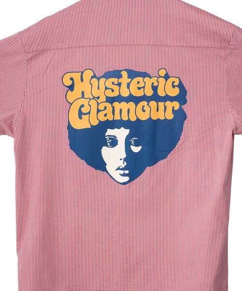 HYSTERIC GLAMOUR(ヒステリックグラマー)の「AFRO GIRL エンジニアシャツ(ポロシャツ・メンズ・ネイビー/ピンク/ホワイト・X-LARGE/LARGE/MEDIUM/SMALL)」の9枚目の写真