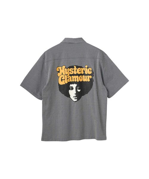 HYSTERIC GLAMOUR(ヒステリックグラマー)の「AFRO GIRL エンジニアシャツ(ポロシャツ・メンズ・ネイビー/ピンク/ホワイト・X-LARGE/LARGE/MEDIUM/SMALL)」の10枚目の写真