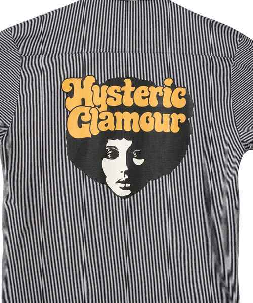 HYSTERIC GLAMOUR(ヒステリックグラマー)の「AFRO GIRL エンジニアシャツ(ポロシャツ・メンズ・ネイビー/ピンク/ホワイト・X-LARGE/LARGE/MEDIUM/SMALL)」の12枚目の写真