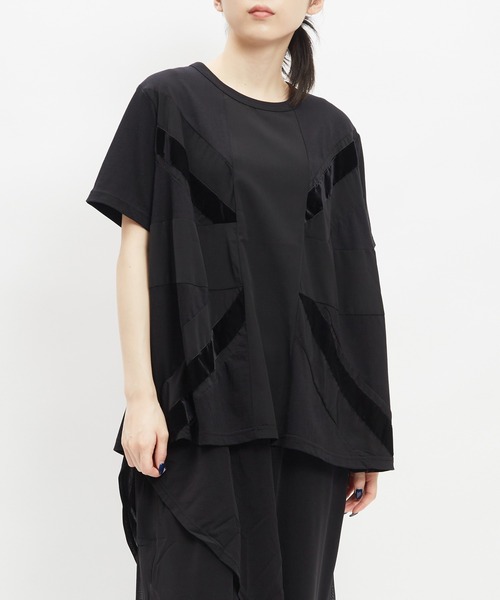 gomme（ゴム）の「ユニオンジャックＴ（Tシャツ/カットソー・レディース・ホワイト/ボルドー/チャコールグレー/ブラック・MEDIUM）」の2枚目の写真