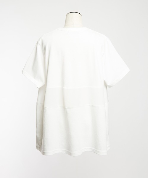 gomme（ゴム）の「ユニオンジャックＴ（Tシャツ/カットソー・レディース・ホワイト/ボルドー/チャコールグレー/ブラック・MEDIUM）」の13枚目の写真