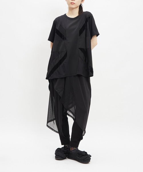 gomme（ゴム）の「ユニオンジャックＴ（Tシャツ/カットソー・レディース・ホワイト/ボルドー/チャコールグレー/ブラック・MEDIUM）」の5枚目の写真