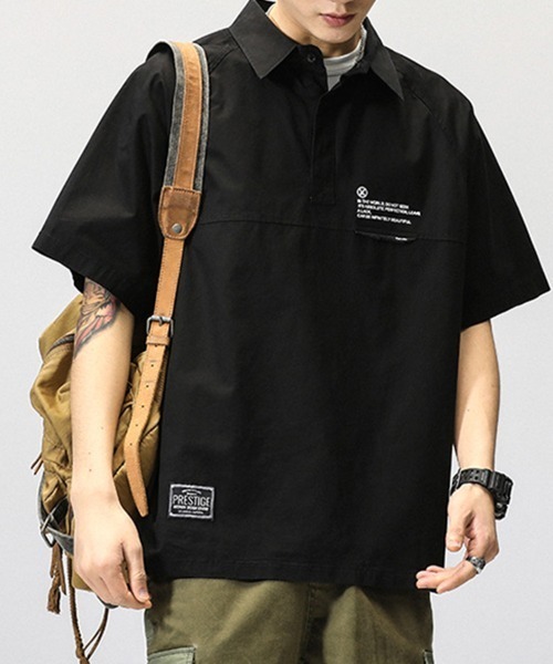 KELVIN(ケルヴァン)の「Pullover Short Sleeve Tech Shirt プルオーバー 半袖テックシャツ(シャツ/ブラウス・メンズ・グレー/ブラック・MEDIUM/LARGE)」の11枚目の写真