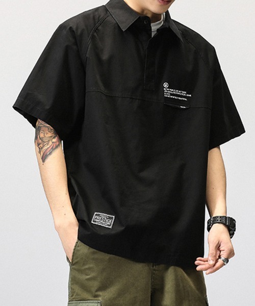 KELVIN(ケルヴァン)の「Pullover Short Sleeve Tech Shirt プルオーバー 半袖テックシャツ(シャツ/ブラウス・メンズ・グレー/ブラック・MEDIUM/LARGE)」の12枚目の写真