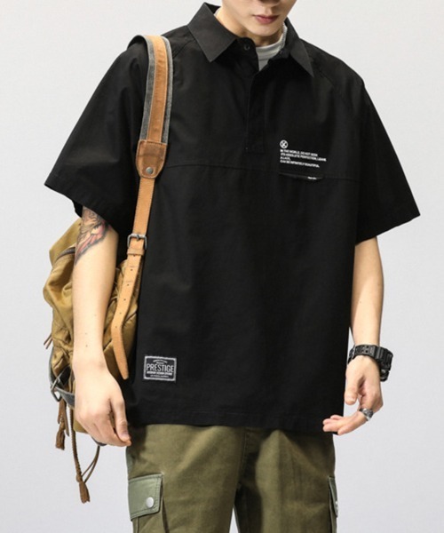 KELVIN(ケルヴァン)の「Pullover Short Sleeve Tech Shirt プルオーバー 半袖テックシャツ(シャツ/ブラウス・メンズ・グレー/ブラック・MEDIUM/LARGE)」の14枚目の写真