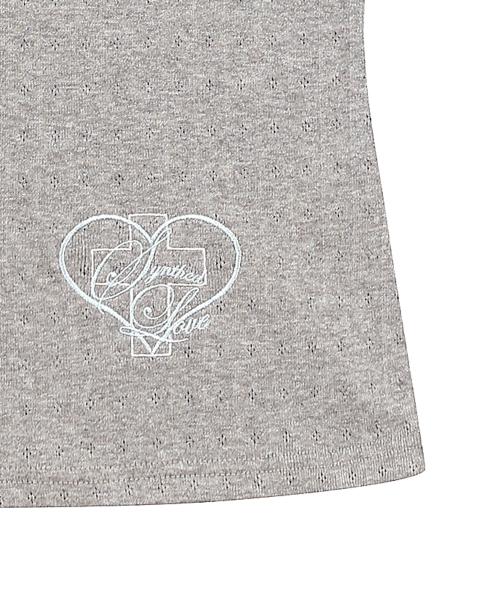LUVISTRUE(ラヴイズトゥルー)の「SY PUNCHING CAP SLEEVE TEE(GRAY)(Tシャツ/カットソー・レディース・その他・FREE)」の5枚目の写真