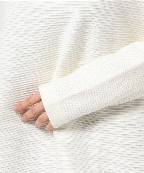 MOUSSY（マウジー）の「V/N LOOSE COMBI TOPS（Tシャツ/カットソー・レディース・ライトブラック/ライトブルー/オフホワイト・FREE）」の9枚目の写真