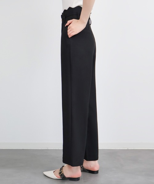 DRESS PLUS（ドレスプラス）の「【生地リニューアル】スカラップハイウエストパンツ（その他パンツ・レディース・ベージュ/ミント/ブルーグレー/ブラック・S/M/L/XL）」の20枚目の写真