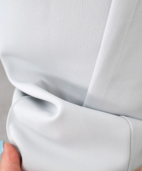 DRESS PLUS（ドレスプラス）の「【生地リニューアル】スカラップハイウエストパンツ（その他パンツ・レディース・ベージュ/ミント/ブルーグレー/ブラック・S/M/L/XL）」の16枚目の写真