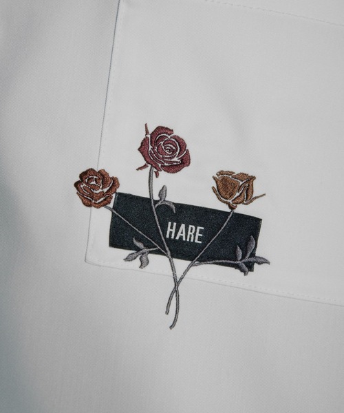 HARE(ハレ)の「ロゴシシュウブロードシャツ(HARE)(シャツ/ブラウス・メンズ・ホワイト/ブルー/ブラック・FREE)」の19枚目の写真