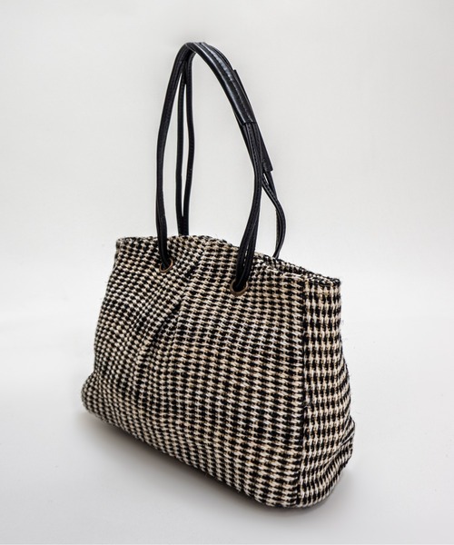 TARANGO(タランゴ)の「【TARANGO】麻ジュート×本革バッグ トートバッグ(かごバッグ・レディース・ホワイト×ブラック/ブラウン系その他/ブラック×ホワイト・FREE)」の8枚目の写真