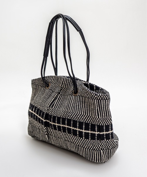 TARANGO(タランゴ)の「【TARANGO】麻ジュート×本革バッグ トートバッグ(かごバッグ・レディース・ホワイト×ブラック/ブラウン系その他/ブラック×ホワイト・FREE)」の15枚目の写真