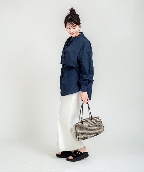 TARANGO(タランゴ)の「【TARANGO】麻ジュート×本革バッグ トートバッグ(かごバッグ・レディース・ホワイト×ブラック/ブラウン系その他/ブラック×ホワイト・FREE)」の13枚目の写真