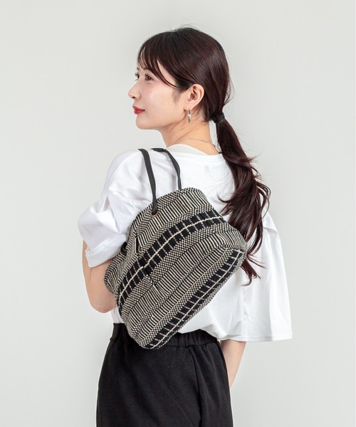 TARANGO(タランゴ)の「【TARANGO】麻ジュート×本革バッグ トートバッグ(かごバッグ・レディース・ホワイト×ブラック/ブラウン系その他/ブラック×ホワイト・FREE)」の17枚目の写真