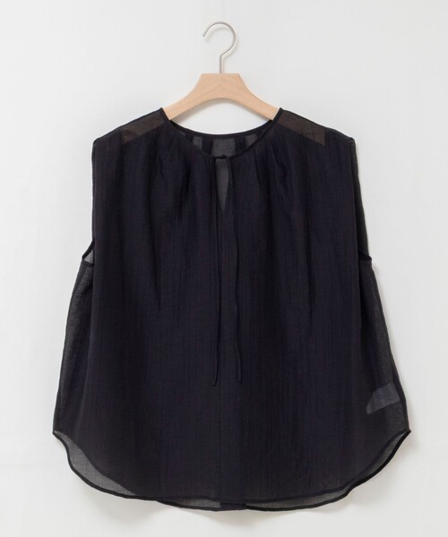 NOLLEY’S(ノーリーズ)の「【WEB限定】ウォッシャブルライトカールマイヤーノースリーブオーバーブラウス(シャツ/ブラウス・レディース・ブラック/オレンジ/ブラウン・38)」の16枚目の写真