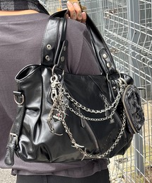 Never mind the XU | 【Never mind the XU】2way faux leather bag / 【ネバーマインド ザ エックスユー】2WAYフェイクレザーバッグ(ショルダーバッグ)
