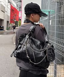 XU（エックスユー）の「【Never mind the XU】2way faux leather bag / 【ネバーマインド ザ エックスユー】2WAYフェイクレザーバッグ＜着用動画あり＞（ショルダーバッグ）」